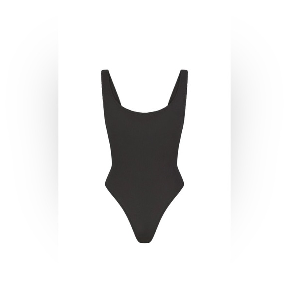 SKIMS Cotton Rib Picot Tank Bodysuit NWT - Picture 5 of 9